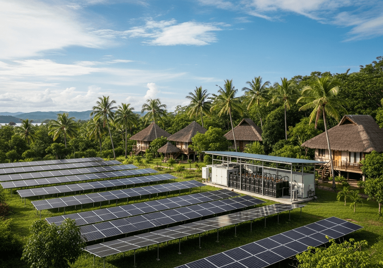 Off-Grid Resort Solar Power System